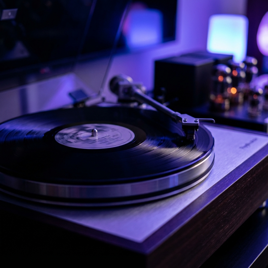 Vinyl Record Hero Background