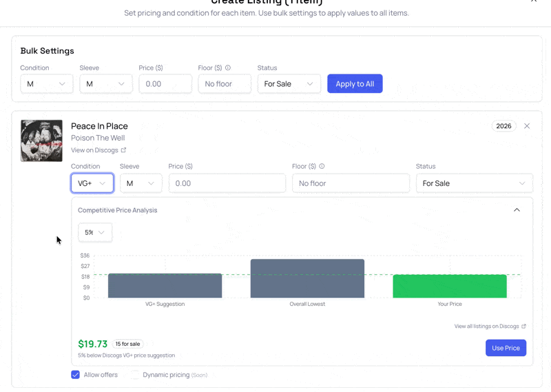 Condition-Aware Competitive Pricing